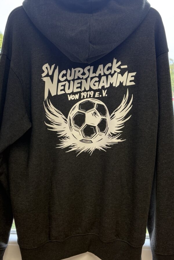 SVCN Hoodie geflügelter Ball grau Größe M