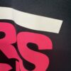 CRS LCK Crewneck – dunkel blau mit Pink-Weiß-Print Größe M