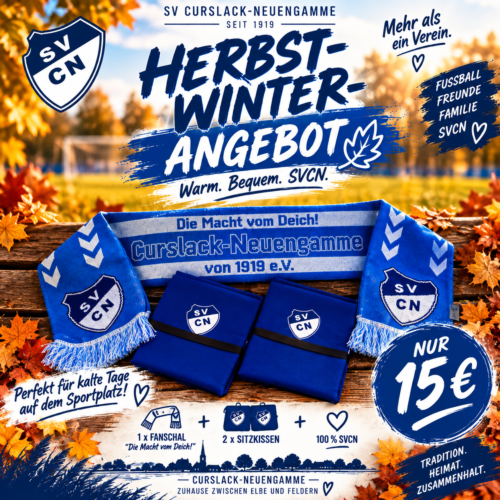 SVCN Herbst-Winter-Set – Fanschal + 2 Sitzkissen