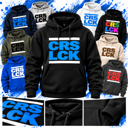 CRS-LCK Hoodie – individueller Farbdruck CRS-LCK Hoodie mit individuell wählbarer Hoodie- und Druckfarbe